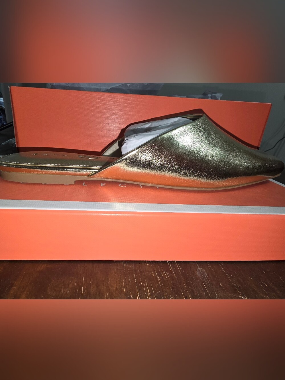 Size 8.5! NWTS! Katy Perry Collections Champagne Mules - Picture 6 of 11